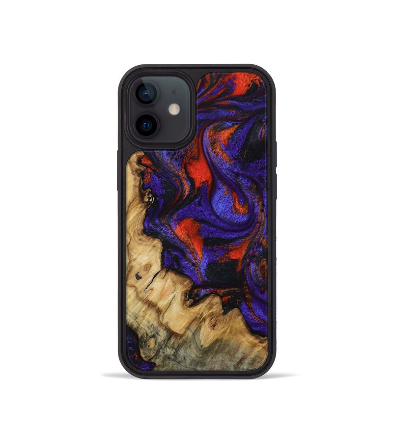 iPhone 12 mini Wood Phone Case - Clemmie (Purple, 807978)