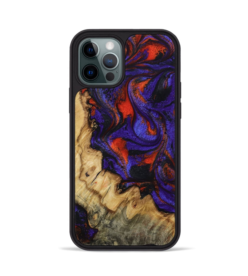 iPhone 12 Pro Wood Phone Case - Clemmie (Purple, 807978)