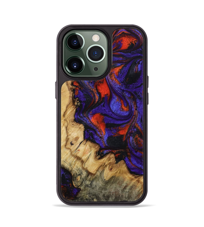 iPhone 13 Pro Wood Phone Case - Clemmie (Purple, 807978)