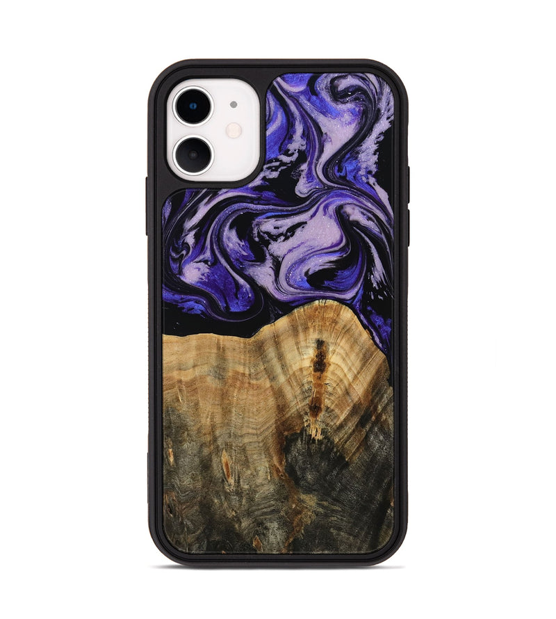 iPhone 11 Wood Phone Case - Myranda (Purple, 807979)