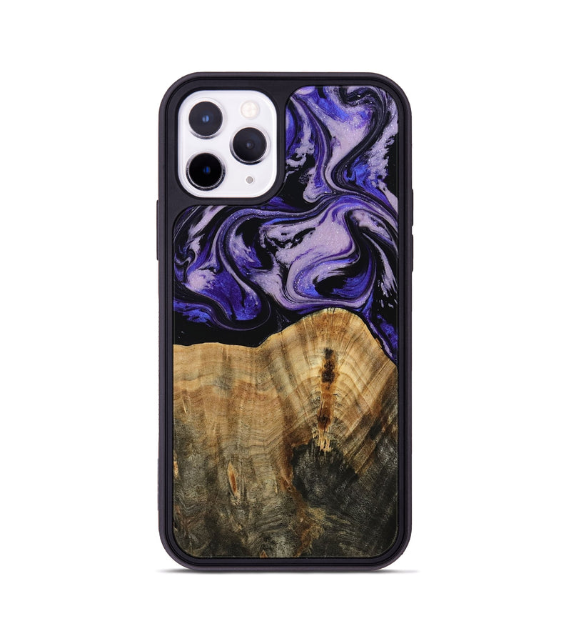 iPhone 11 Pro Wood Phone Case - Myranda (Purple, 807979)