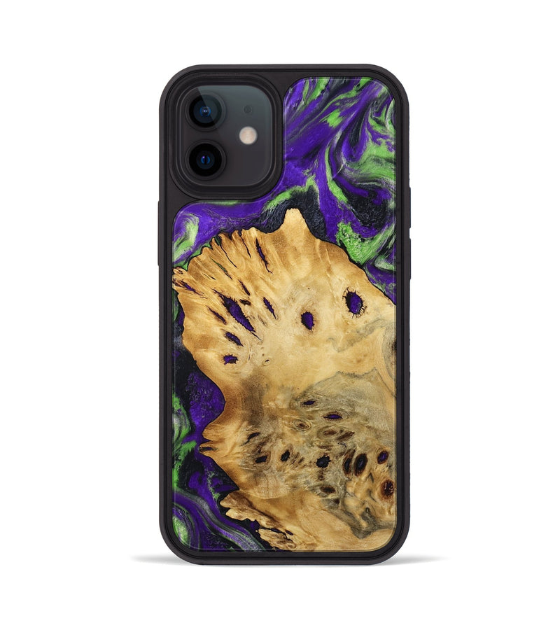 iPhone 12 Wood Phone Case - Mason (Purple, 807980)