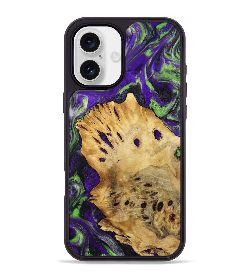 iPhone 16 Plus Wood Phone Case - Mason (Purple, 807980)