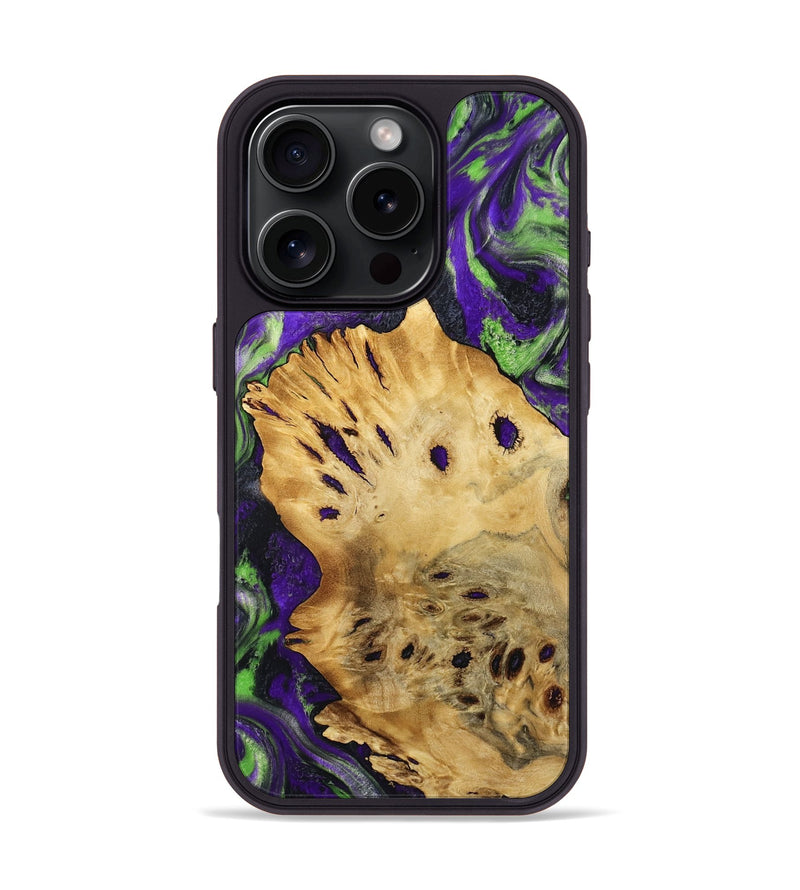 iPhone 16 Pro Wood Phone Case - Mason (Purple, 807980)