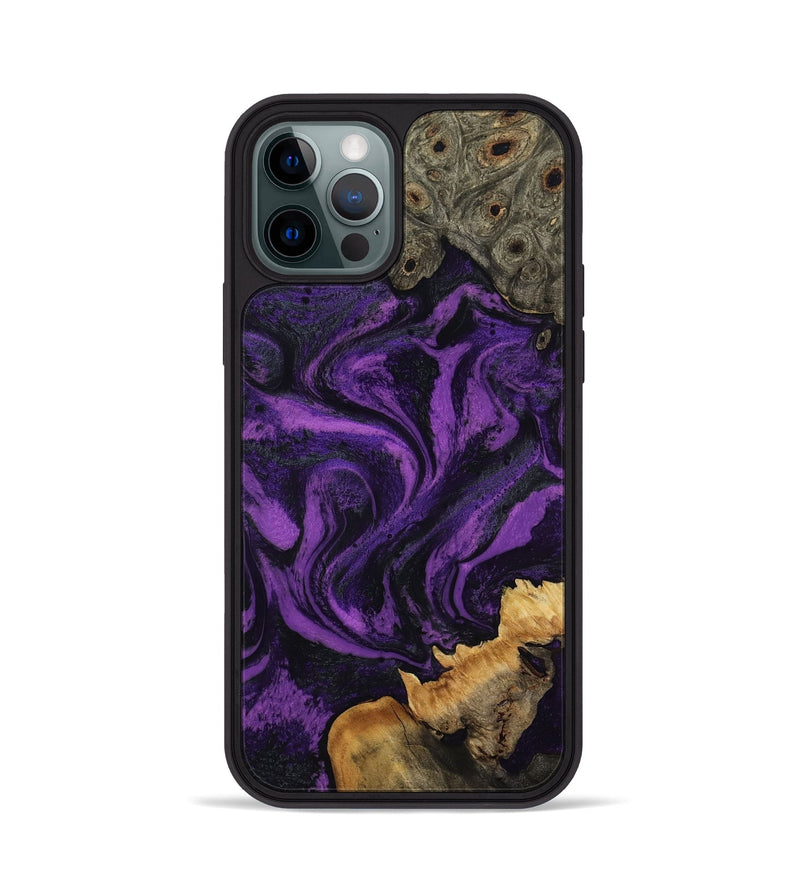 iPhone 12 Pro Wood Phone Case - Avery (Purple, 807981)
