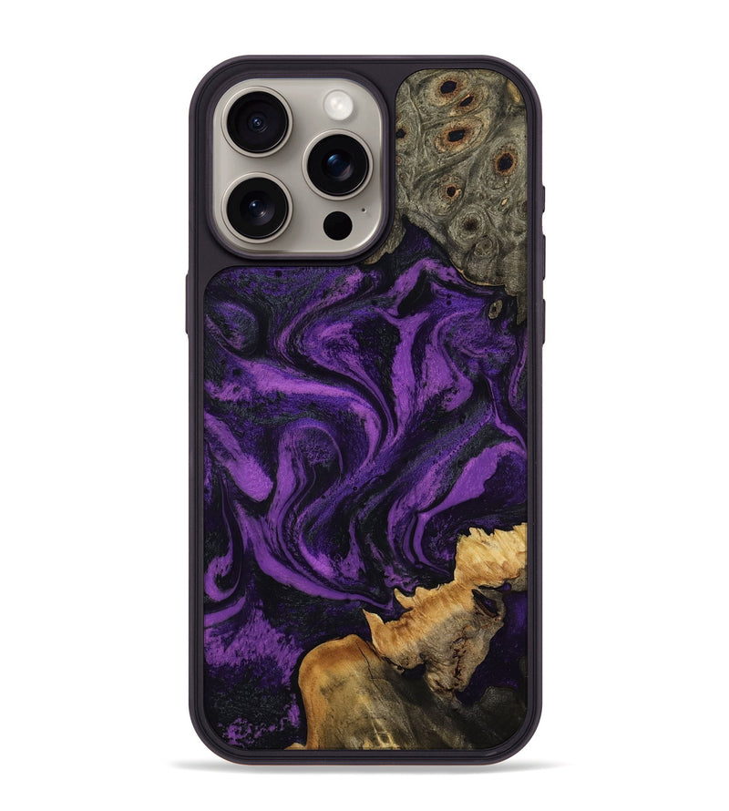iPhone 15 Pro Max Wood Phone Case - Avery (Purple, 807981)