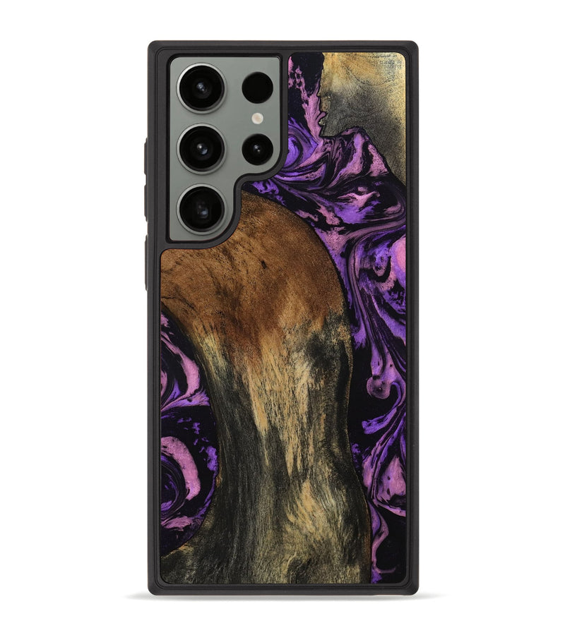 Galaxy S23 Ultra Wood Phone Case - Emile (Purple, 807982)