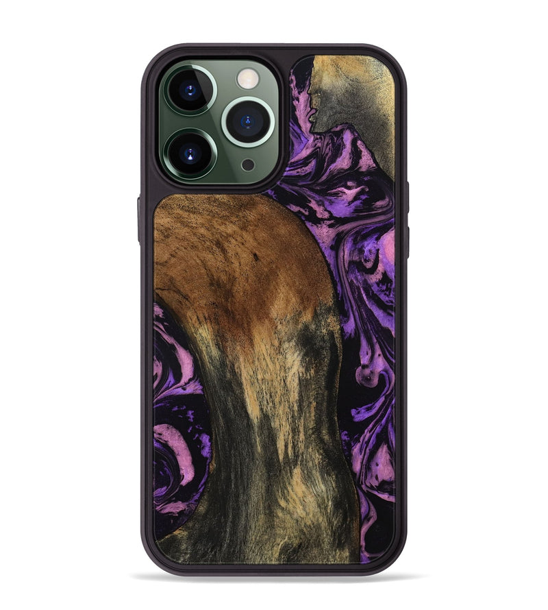 iPhone 13 Pro Max Wood Phone Case - Emile (Purple, 807982)