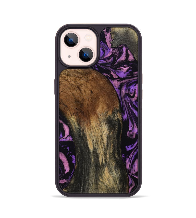 iPhone 14 Wood Phone Case - Emile (Purple, 807982)