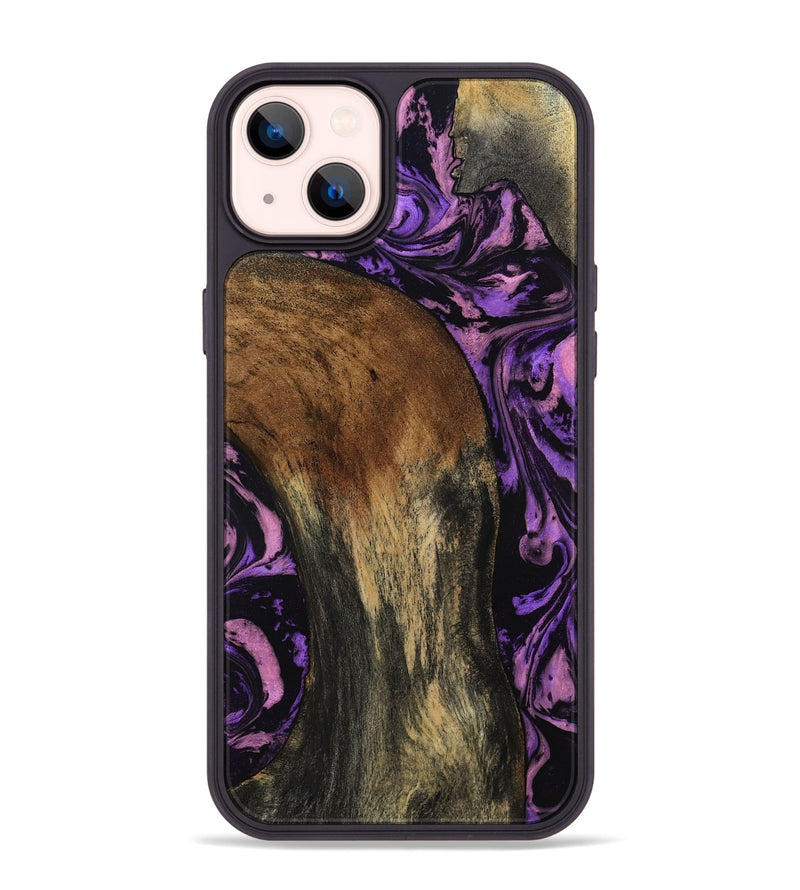 iPhone 14 Plus Wood Phone Case - Emile (Purple, 807982)