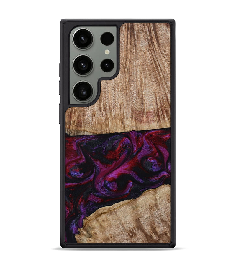 Galaxy S24 Ultra Wood Phone Case - Daniel (Purple, 808058)