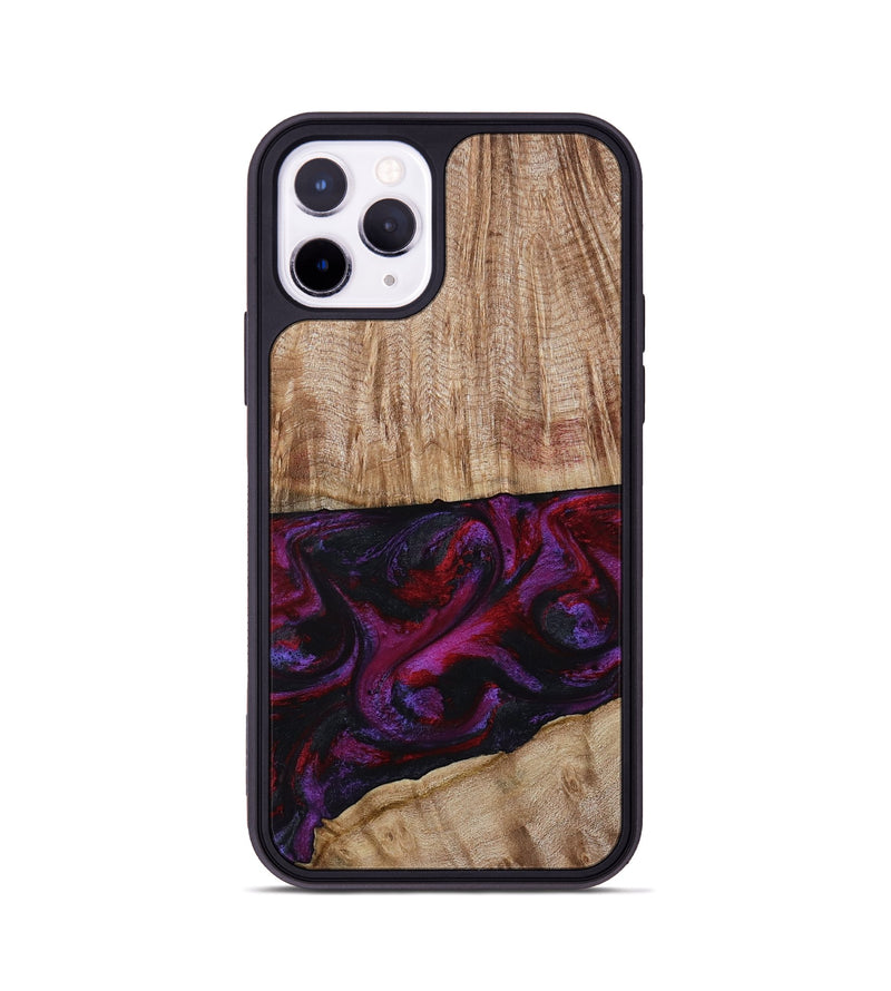 iPhone 11 Pro Wood Phone Case - Daniel (Purple, 808058)