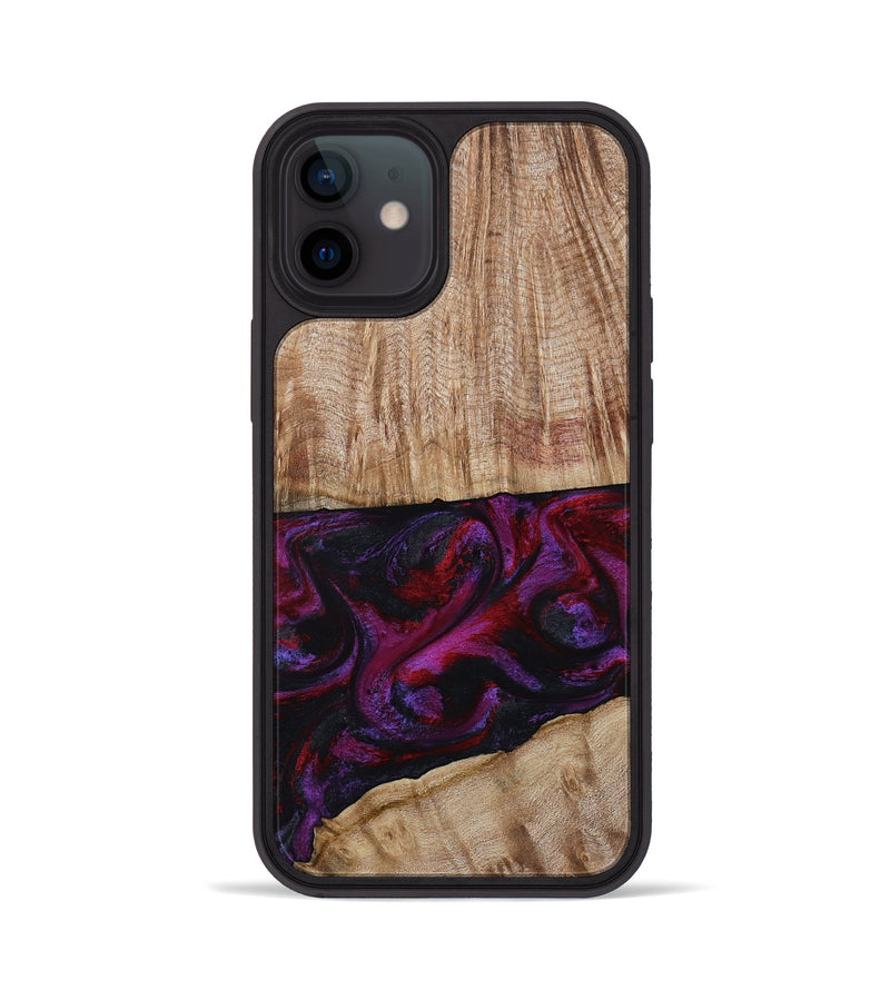 iPhone 12 Wood Phone Case - Daniel (Purple, 808058)