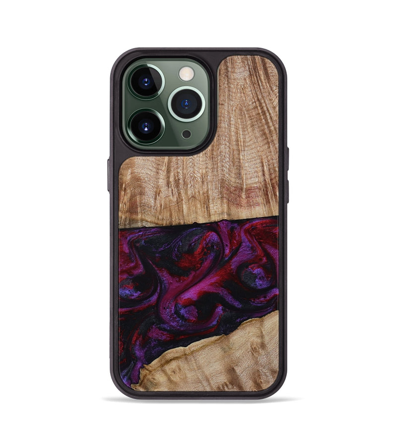iPhone 13 Pro Wood Phone Case - Daniel (Purple, 808058)