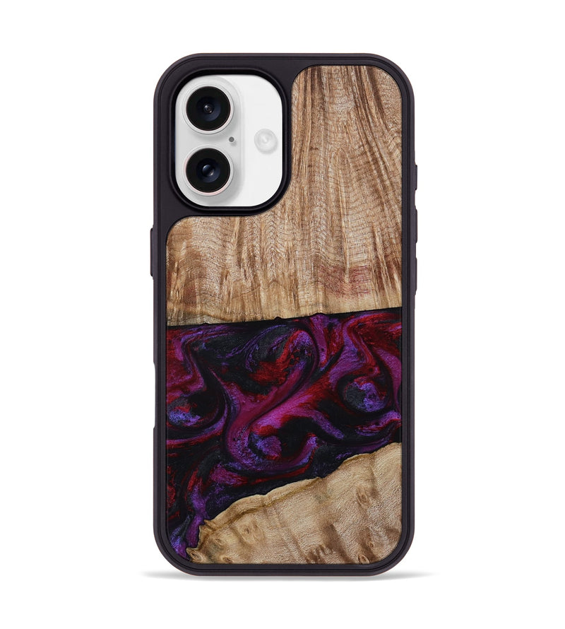 iPhone 17 Wood Phone Case - Daniel (Purple, 808058)