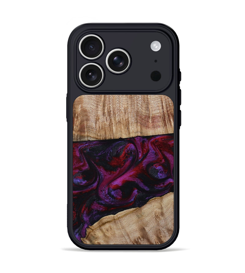 iPhone 17 Pro Wood Phone Case - Daniel (Purple, 808058)