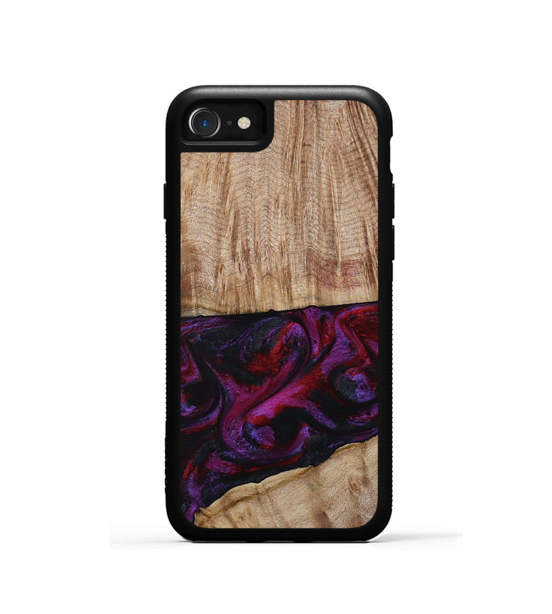 iPhone SE Wood Phone Case - Daniel (Purple, 808058)