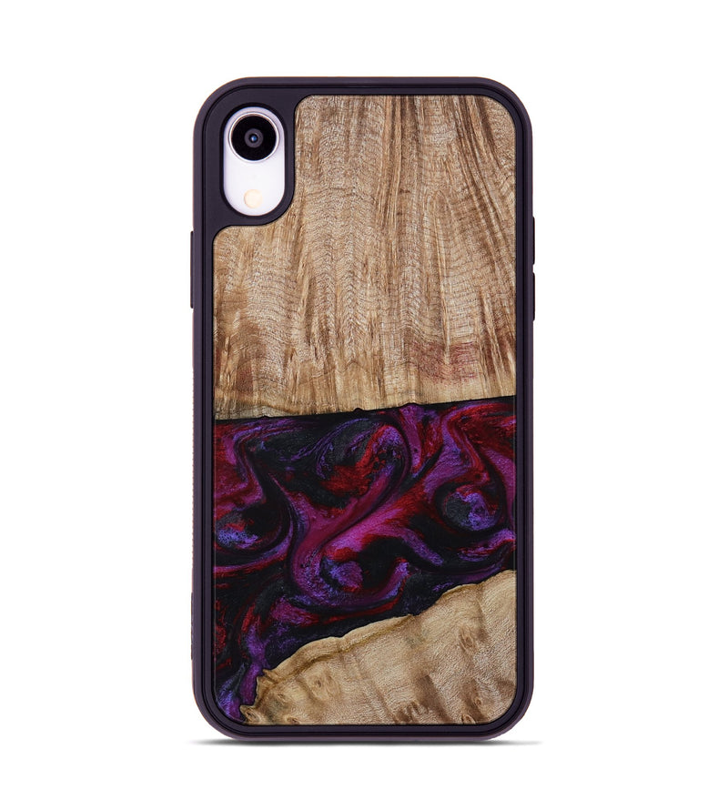 iPhone Xr Wood Phone Case - Daniel (Purple, 808058)