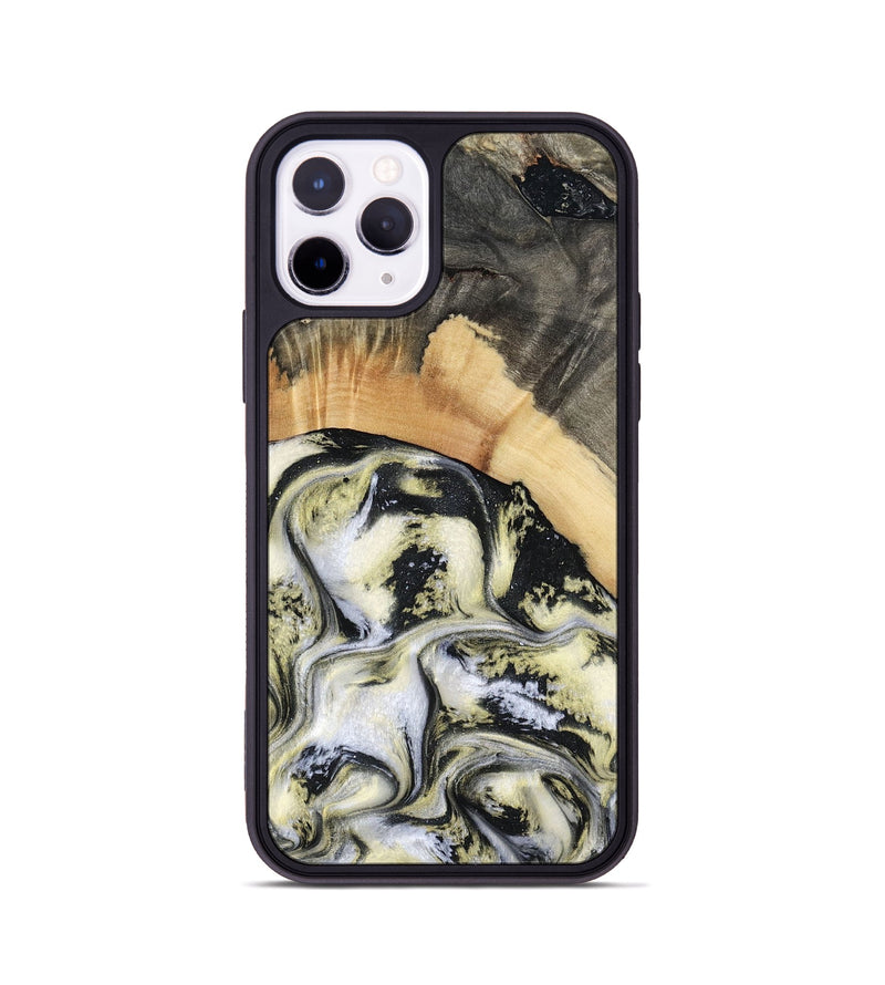 iPhone 11 Pro Wood Phone Case - Dillon (Black & White, 808062)