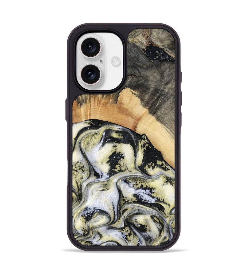 iPhone 17 Wood Phone Case - Dillon (Black & White, 808062)