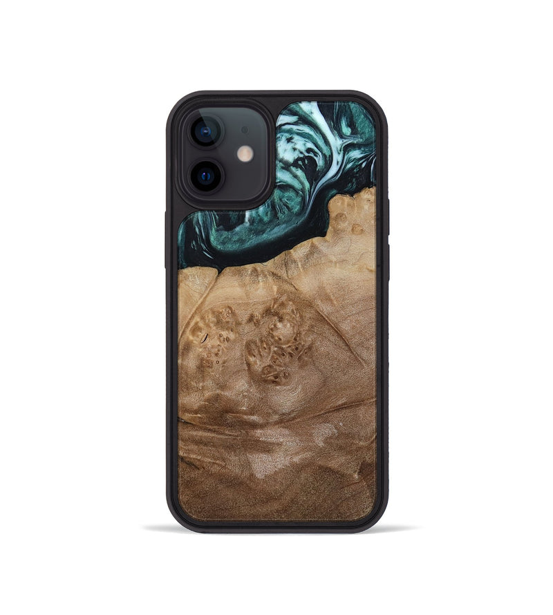 iPhone 12 mini Wood Phone Case - Jrue (Green, 808066)