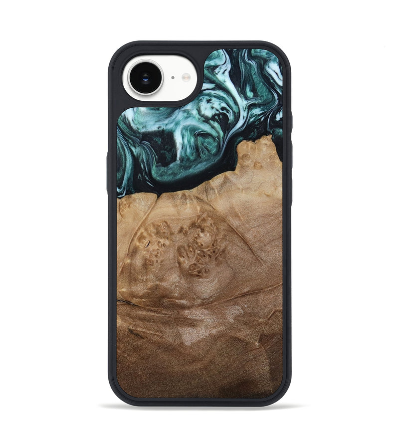 iPhone 16e Wood Phone Case - Jrue (Green, 808066)