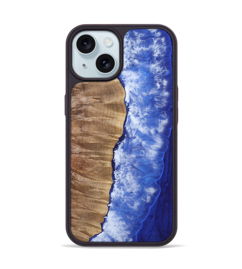iPhone 15 Wood Phone Case - Jaslene (Coastal, 808086)