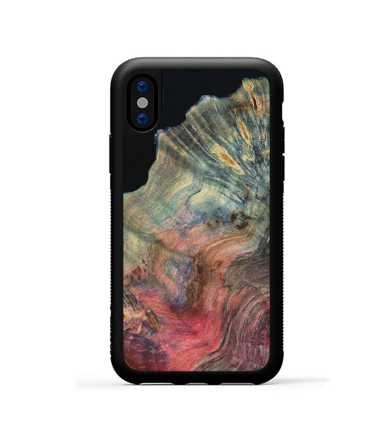 iPhone Xs Wood Phone Case - Timmy (Double Dyed, 808097)