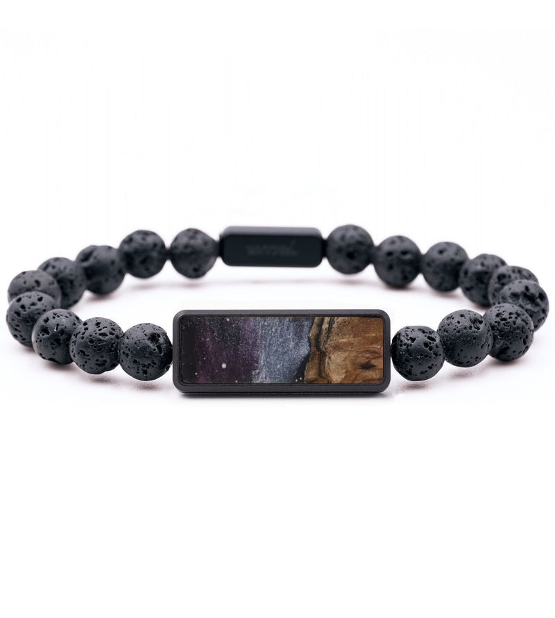 Lava Bead Wood Bracelet - Miguel (Cosmos, 808137)