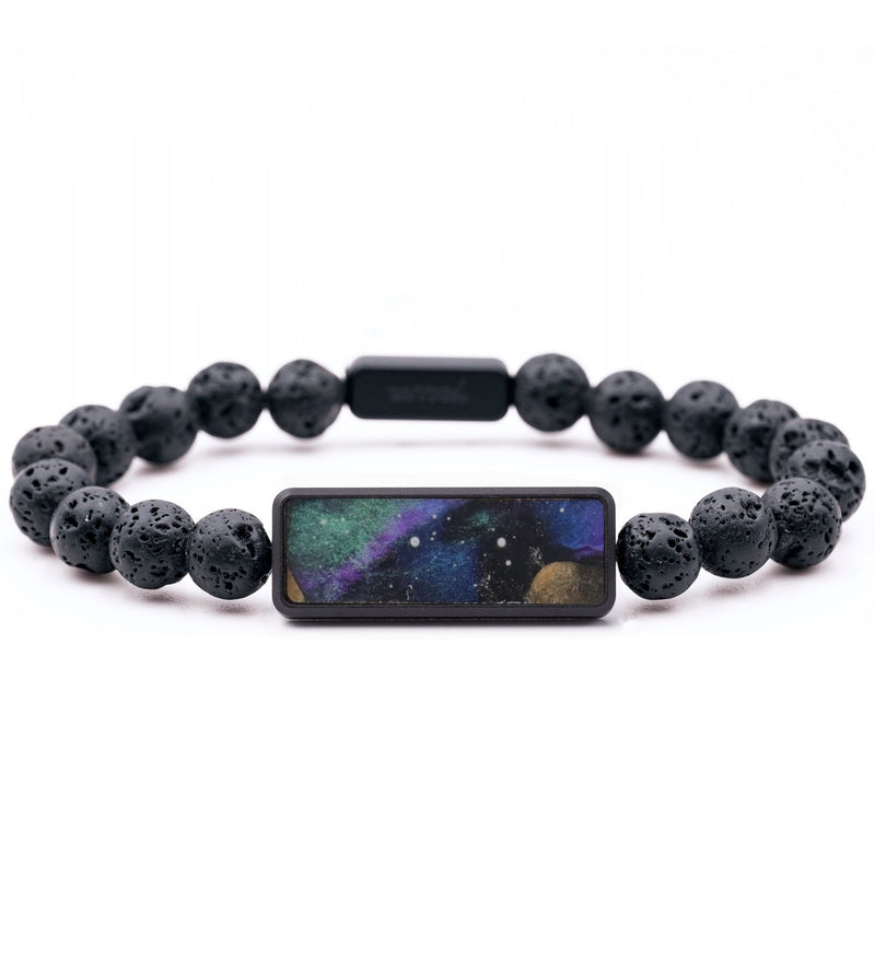 Lava Bead Wood Bracelet - Harrison (Cosmos, 808142)