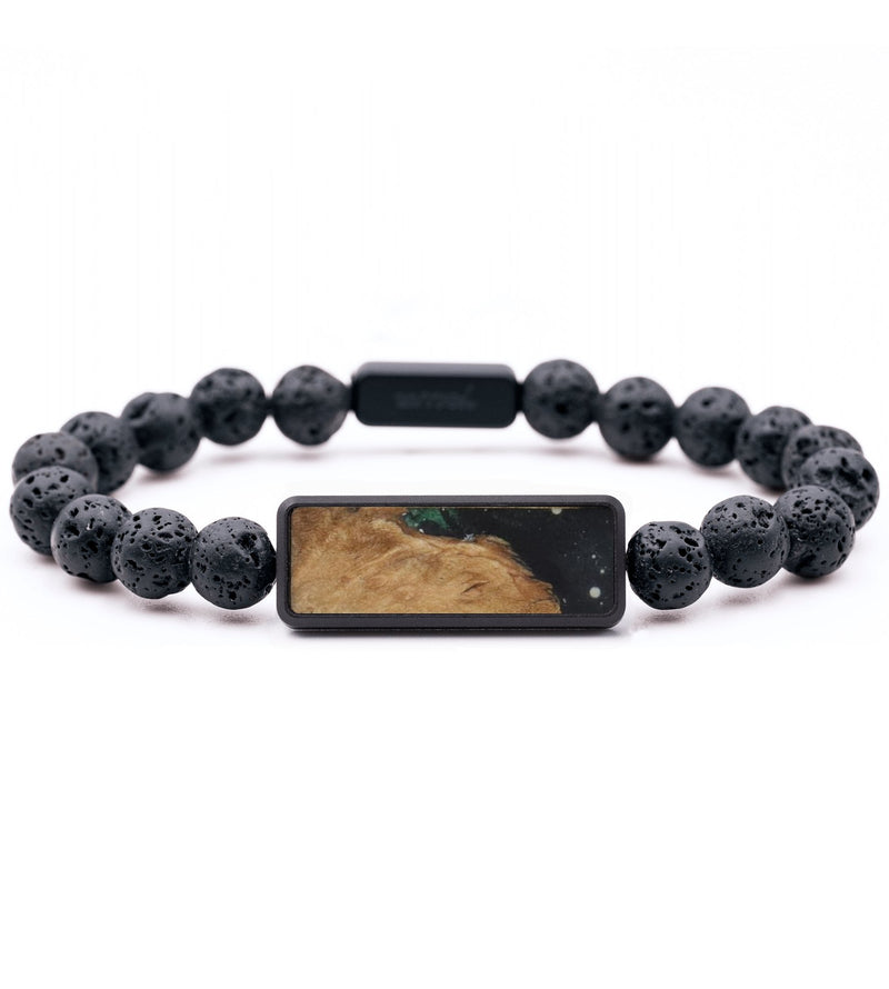 Lava Bead Wood Bracelet - Zuri (Cosmos, 808154)