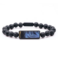 Lava Bead ResinArt Bracelet - Matt (Blue, 808233)