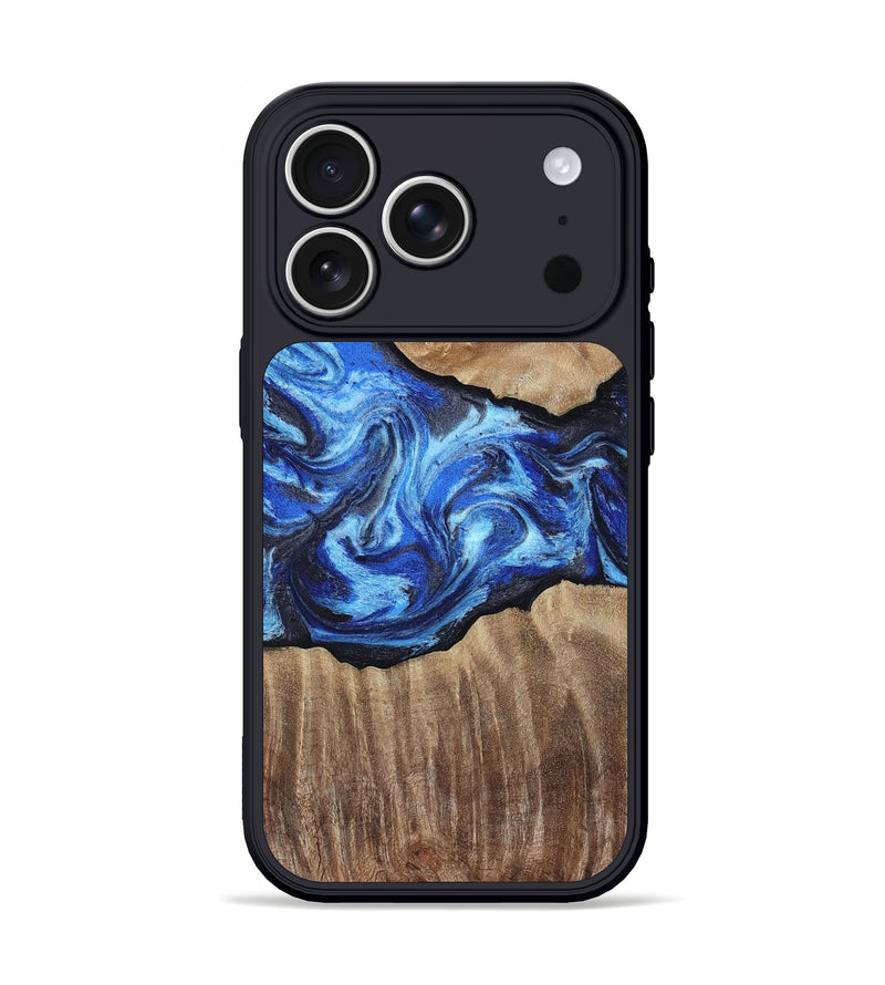 iPhone 17 Pro Wood Phone Case - Dakota (Blue, 808279)