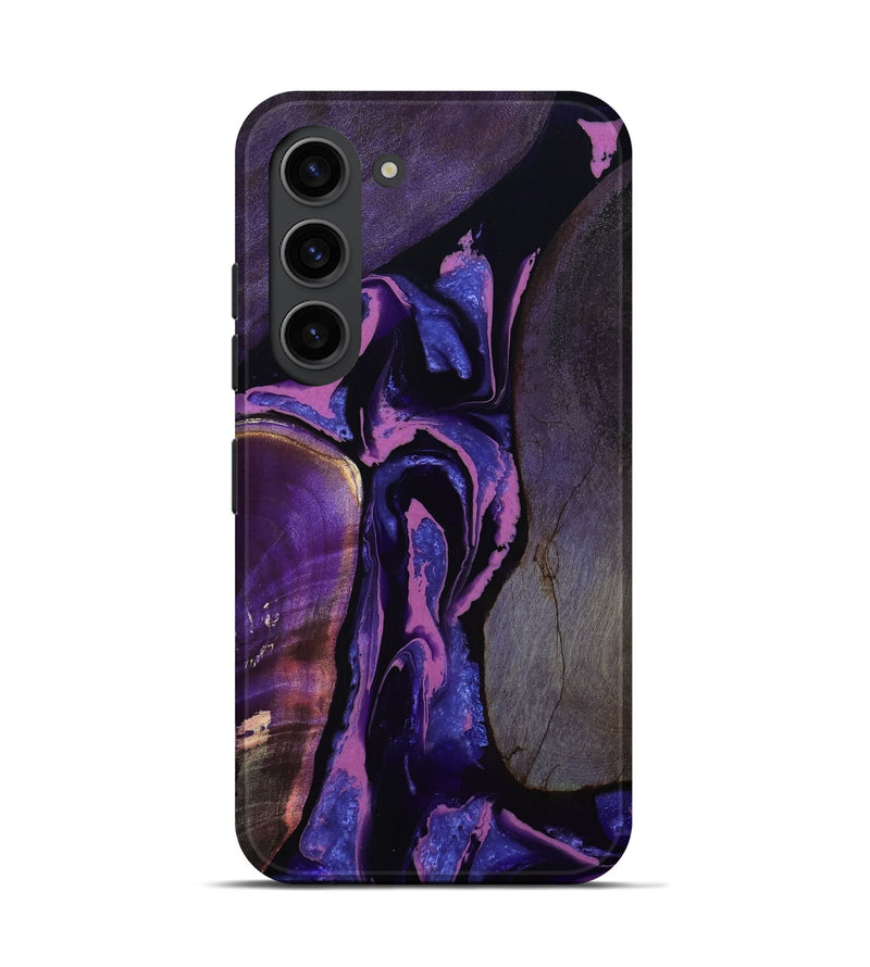 Galaxy S23 Wood Live Edge Phone Case - Loyd (Purple, 808300)