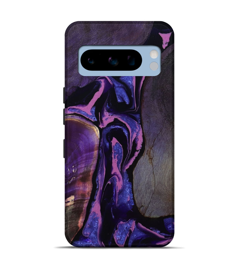 Pixel 8 Pro Wood Live Edge Phone Case - Loyd (Purple, 808300)