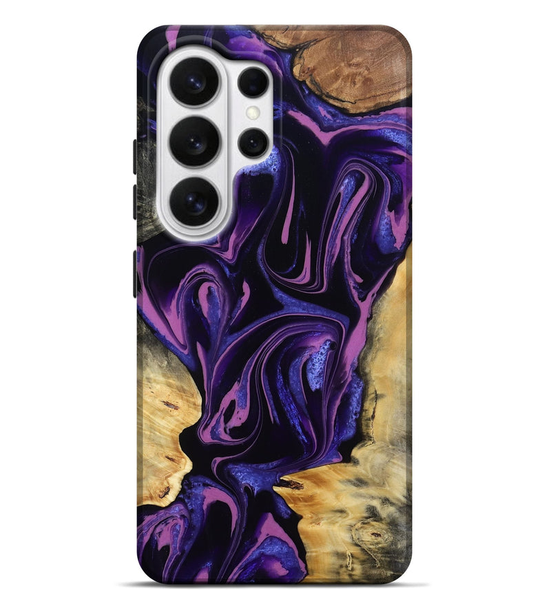 Galaxy S26 Ultra Wood Live Edge Phone Case - Gordon (Purple, 808311)
