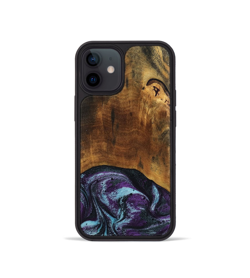 iPhone 12 mini Wood Phone Case - Olaf (Purple, 808333)