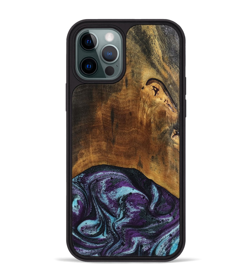 iPhone 12 Pro Max Wood Phone Case - Olaf (Purple, 808333)
