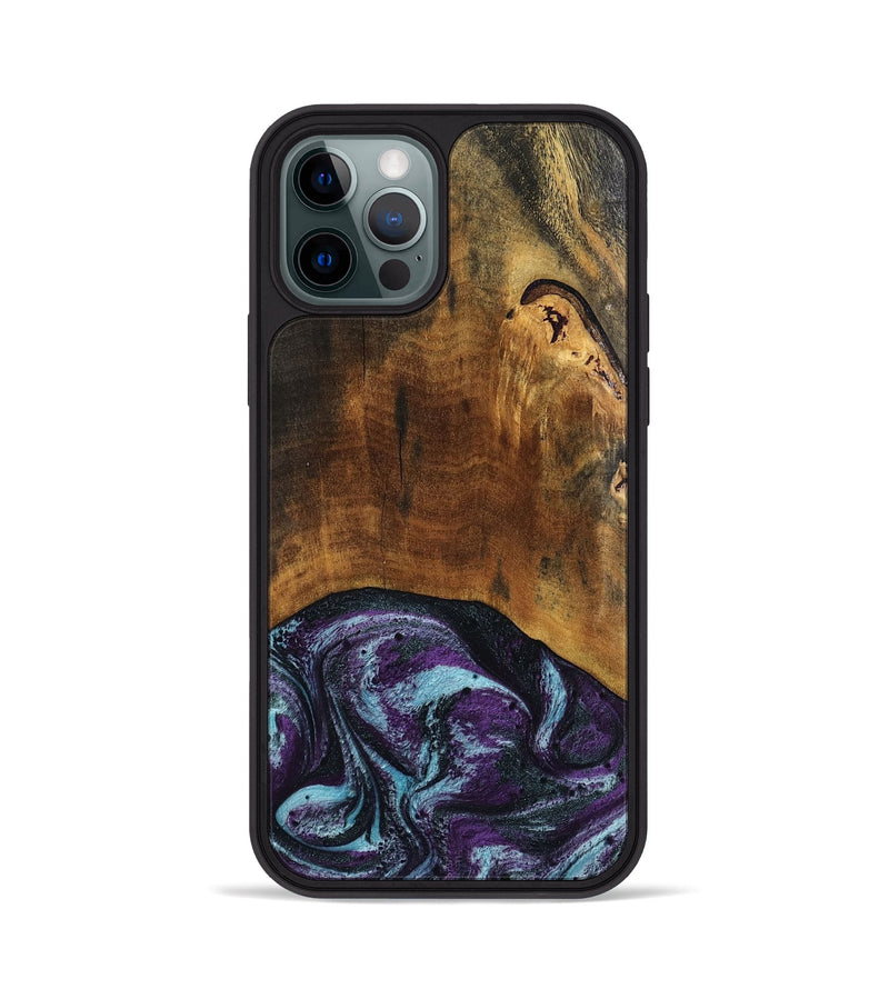 iPhone 12 Pro Wood Phone Case - Olaf (Purple, 808333)