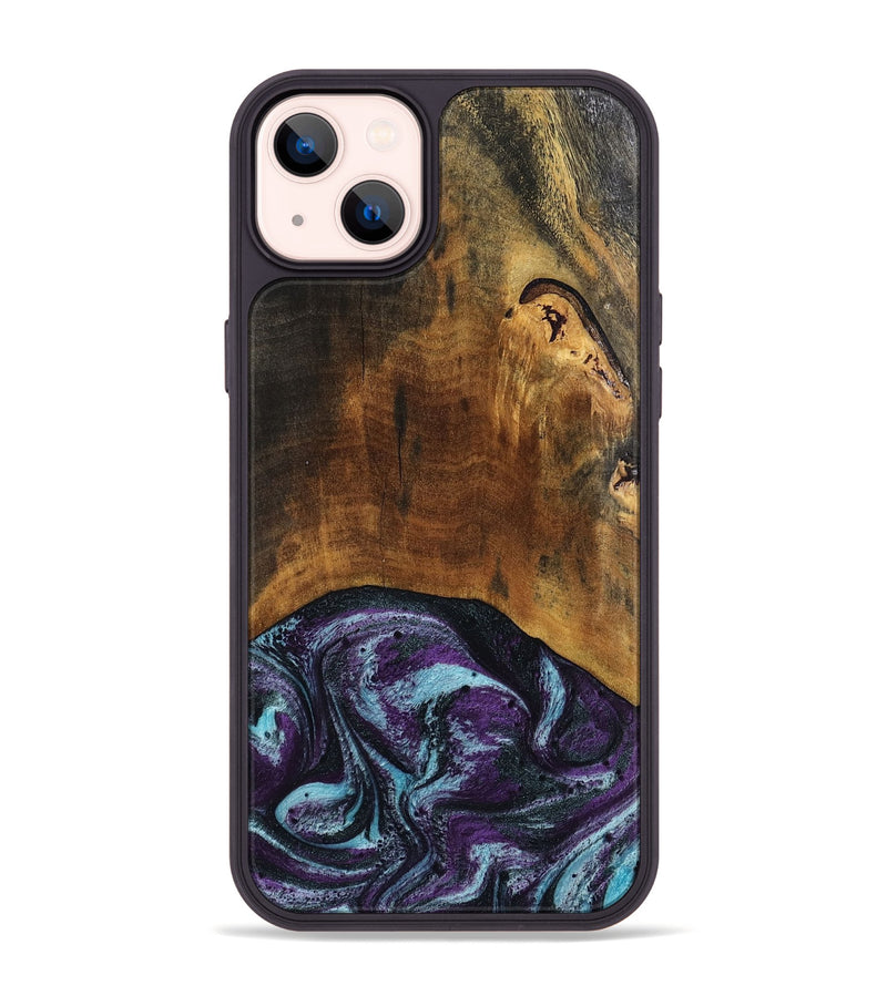 iPhone 14 Plus Wood Phone Case - Olaf (Purple, 808333)