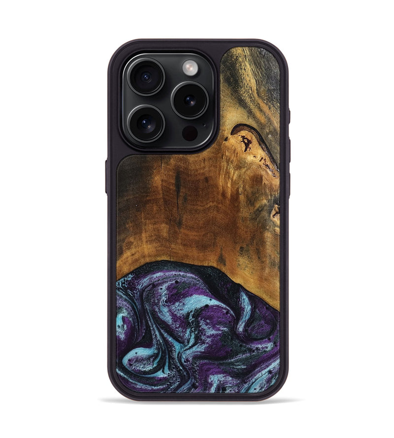 iPhone 15 Pro Wood Phone Case - Olaf (Purple, 808333)