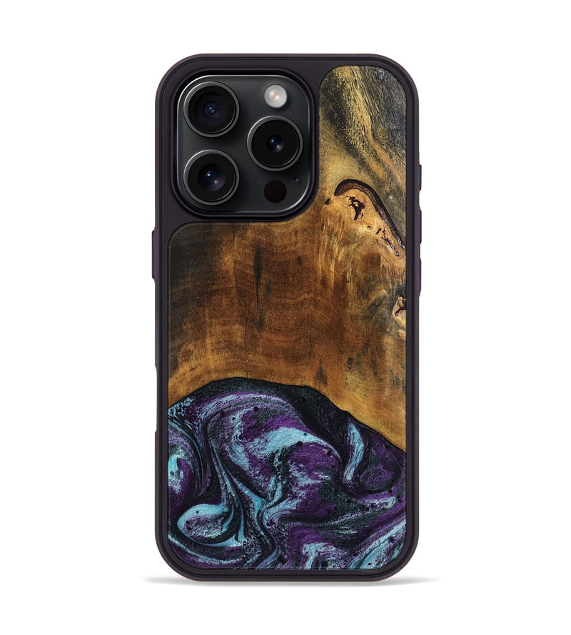 iPhone 16 Pro Wood Phone Case - Olaf (Purple, 808333)