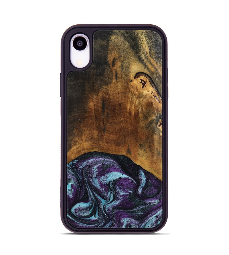 iPhone Xr Wood Phone Case - Olaf (Purple, 808333)