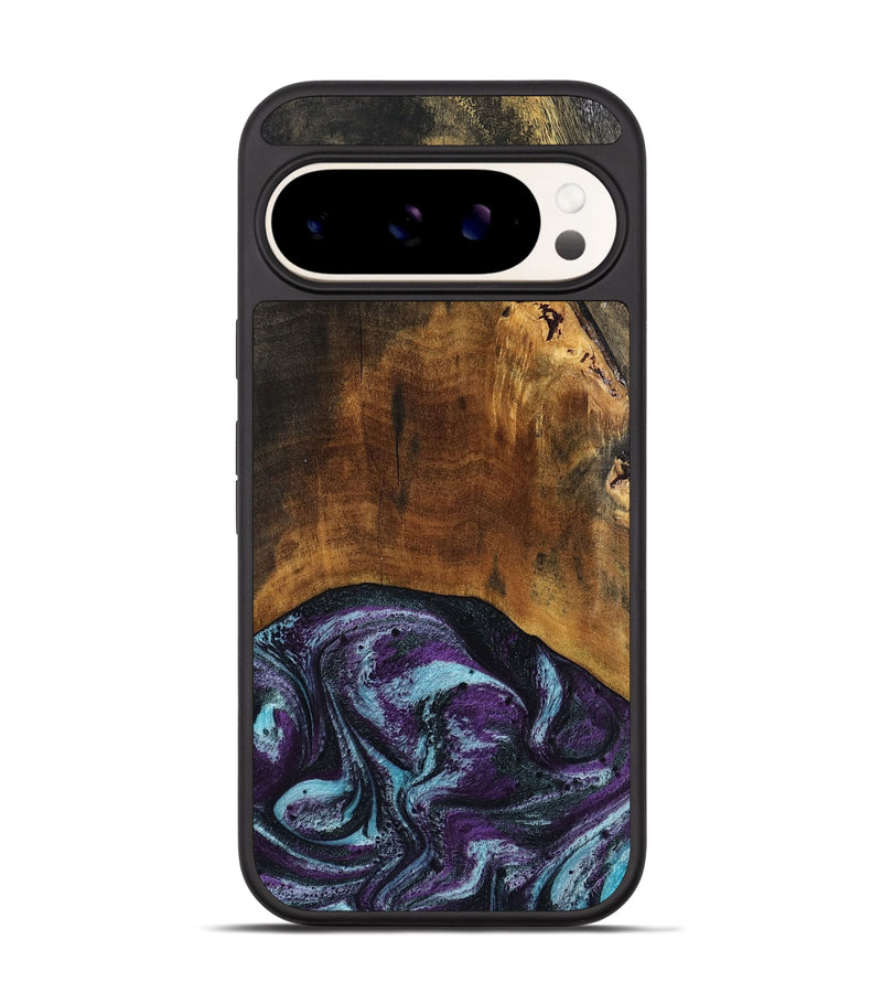 Pixel 9 Wood Phone Case - Olaf (Purple, 808333)