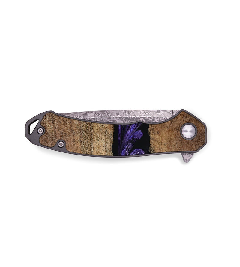 EDC Wood Pocket Knife - Amaia (Purple, 808334)