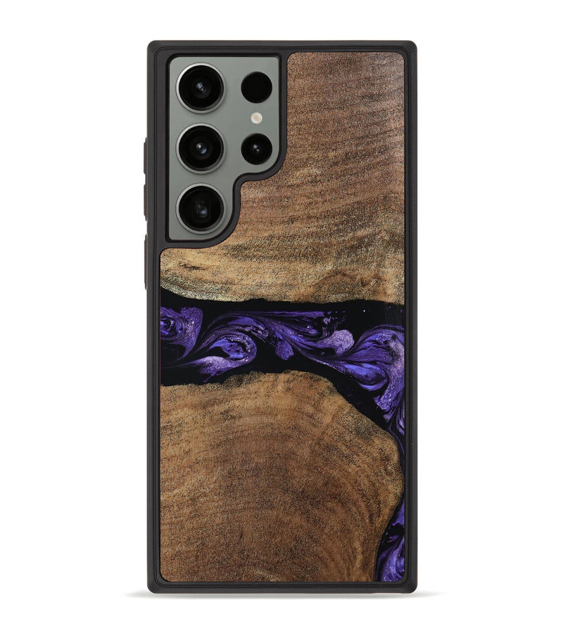 Galaxy S23 Ultra Wood Phone Case - Amaia (Purple, 808334)