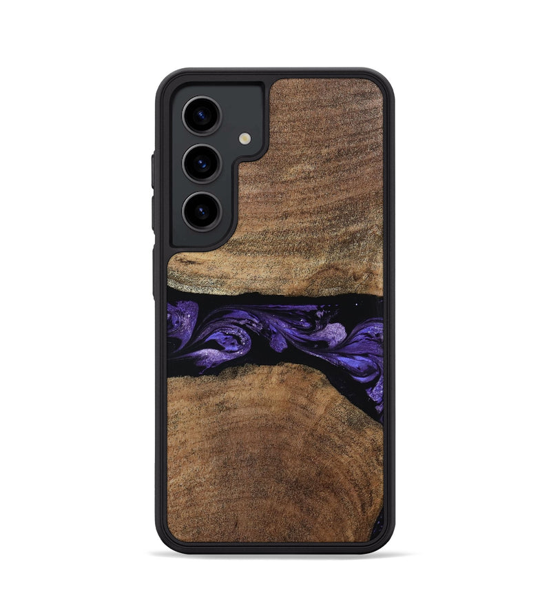 Galaxy S24 Wood Phone Case - Amaia (Purple, 808334)