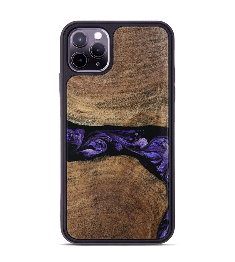 iPhone 11 Pro Max Wood Phone Case - Amaia (Purple, 808334)