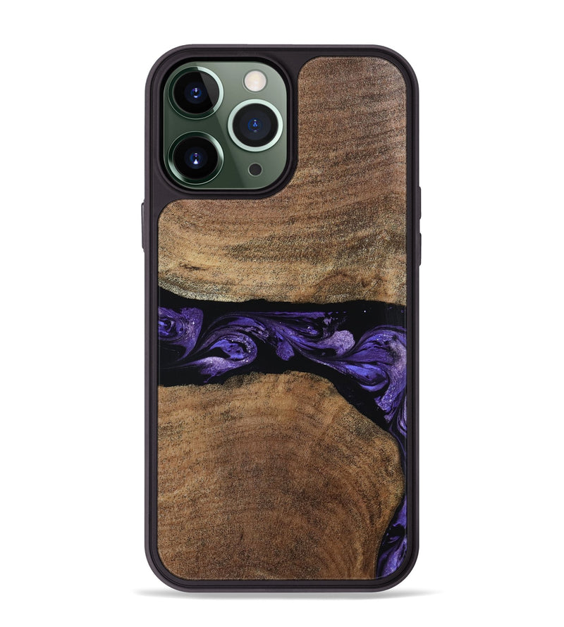 iPhone 13 Pro Max Wood Phone Case - Amaia (Purple, 808334)