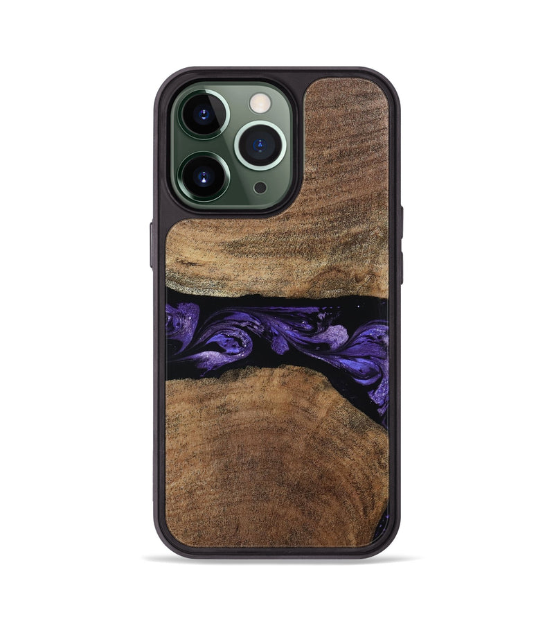 iPhone 13 Pro Wood Phone Case - Amaia (Purple, 808334)